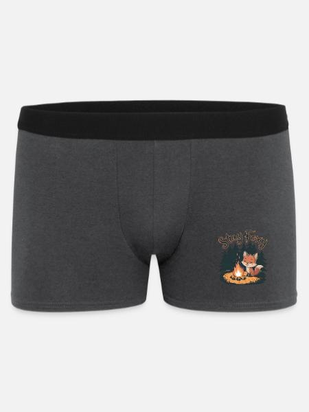 Bleib fuchsig - Männer Boxer Shorts - Anthrazit