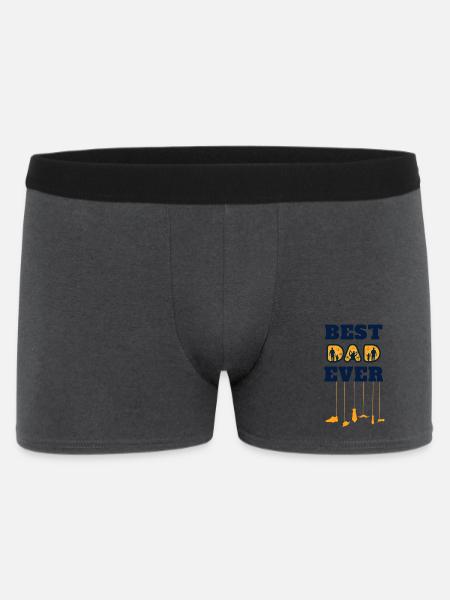 best dad ever - Men's Boxer Shorts - charcoal grey