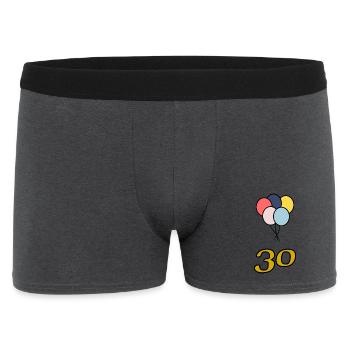 30. 30 YEARS. 30th ANNIVERSARY. 30 YEARS ANNIVERSARY. - Men's Boxer Shorts - charcoal grey - Front