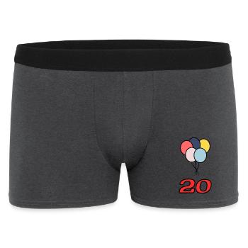 20. 20 YEARS. 20th ANNIVERSARY. 20 YEARS ANNIVERSARY. - Men's Boxer Shorts - charcoal grey - Front