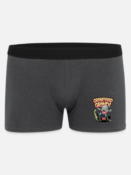 Friedhofs-Grind! - Männer Boxer Shorts - Anthrazit