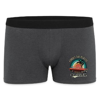 Vintage Drive the classics Oldtimer Classic Car - Men's Boxer Shorts - charcoal grey - Front