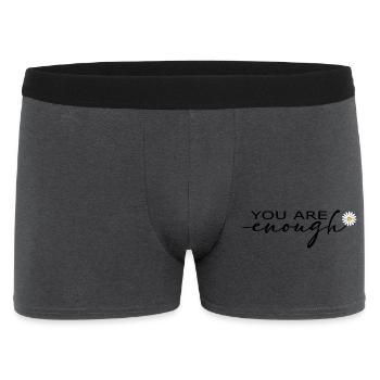 T-shirt You Are Enough Self Love - Boxer Homme - charbon - Devant