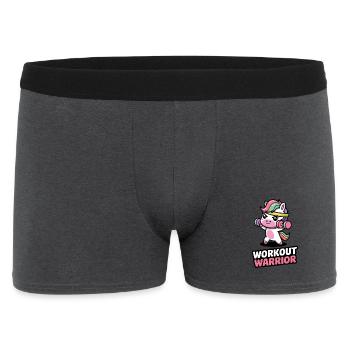 Workout Krieger - Männer Boxer Shorts - Anthrazit - Vorne