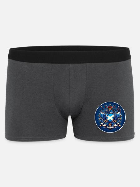 Scotland Logo - Men's Boxer Shorts - charcoal grey