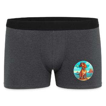 Magyar Agar Hund Rasse Cartoon Kawaii Clipart Hund - Männer Boxer Shorts - Anthrazit - Vorne