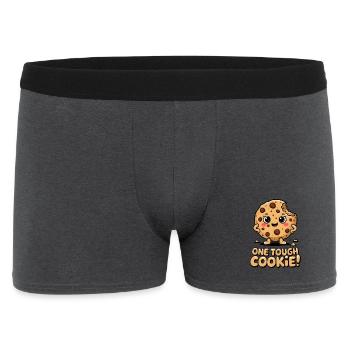 Ein harter Keks! - Männer Boxer Shorts - Anthrazit - Vorne
