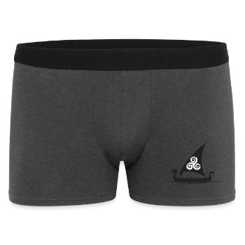 Viking Ship Triskel Sail - Men's Boxer Shorts - charcoal grey - Front