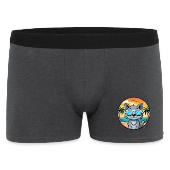 Australische Nebelkatzenrasse Cartoon Sonnenbrille Strand - Männer Boxer Shorts - Anthrazit - Vorne