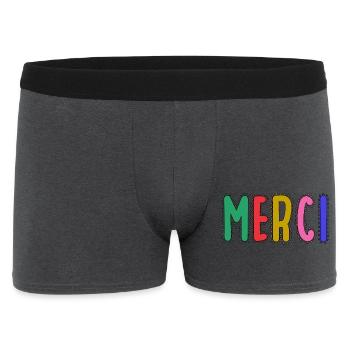 MERCI. MAÎTRESSE. MAÎTRE. MERCI MAÎTRESSE - Boxer Homme - charbon - Devant