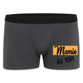 Oma - Männer Boxer Shorts - Anthrazit - Vorne