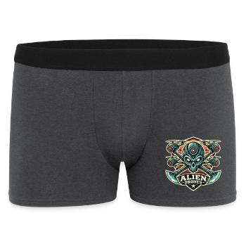Logo des drones extraterrestres - Boxer Homme - charbon - Devant