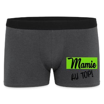 OMA. MUTTERTAG. ALLES GUTE ZUM OMA-TAG. ICH LIEBE DICH - Männer Boxer Shorts - Anthrazit - Vorne