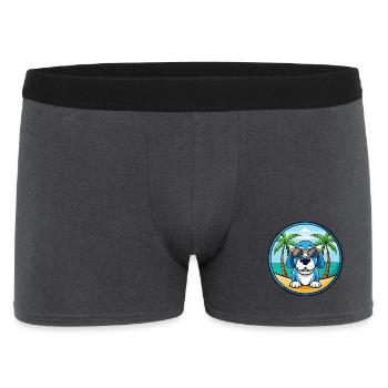 Lunettes de soleil de dessin animé Blue Gascony Basset Dog Breed - Boxer Homme - charbon - Devant