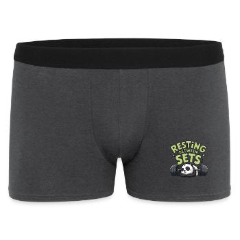Pause zwischen den Sätzen - Männer Boxer Shorts - Anthrazit - Vorne