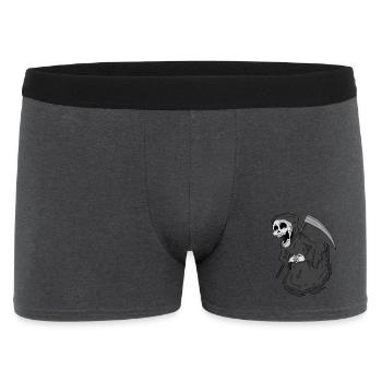 Grim Reaper laughs funny - Men's Boxer Shorts - charcoal grey - Front