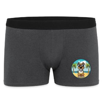 Schweizer Laufhund Lunettes de soleil de dessin animé Dog Breed - Boxer Homme - charbon - Devant