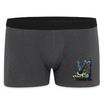 Musik - Männer Boxer Shorts - Anthrazit - Vorne