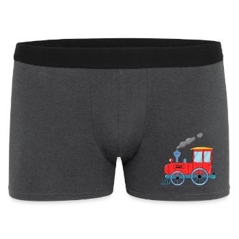 Train pour enfants rouge - Boxer Homme - charbon - Devant