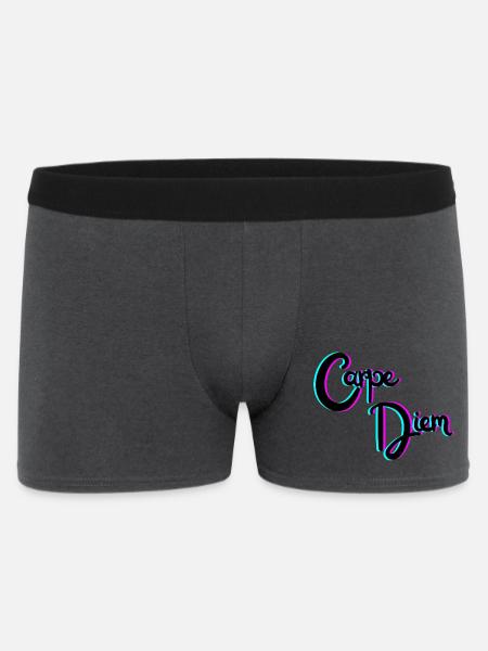 Carpe Diem - Men's Boxer Shorts - charcoal grey