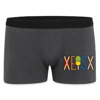 Eis - heiß - H EIS S - Männer Boxer Shorts - Anthrazit - Vorne