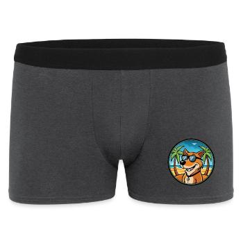 Majestätische Baumhund Hunderasse Cartoon Sonnenbrille - Männer Boxer Shorts - Anthrazit - Vorne