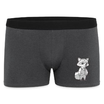 Renard occupé - Boxer Homme - charbon - Devant
