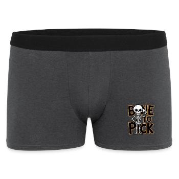 Bone To Pick - Men's Boxer Shorts - charcoal grey - Front
