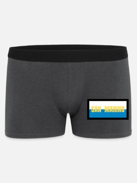 San Marino Flag Colors - Men's Boxer Shorts - charcoal grey