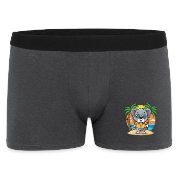 Koala Lustige Cartoon Sommer Strand Sonnenbrille - Männer Boxer Shorts - Anthrazit - Vorne