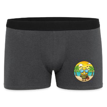 Biene Lustige Cartoon Sommer Strand Sonnenbrille - Männer Boxer Shorts - Anthrazit - Vorne
