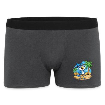 Blue Jay Lustige Cartoon Sommer Strand Sonnenbrille - Männer Boxer Shorts - Anthrazit - Vorne