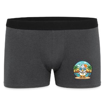 Albatross Funny Cartoon Lunettes de soleil de plage d’été - Boxer Homme - charbon - Devant