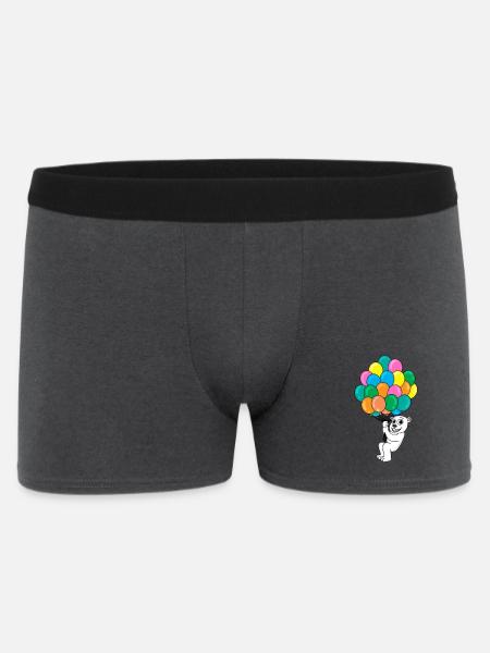 Polar bear balloon - Men's Boxer Shorts - charcoal grey