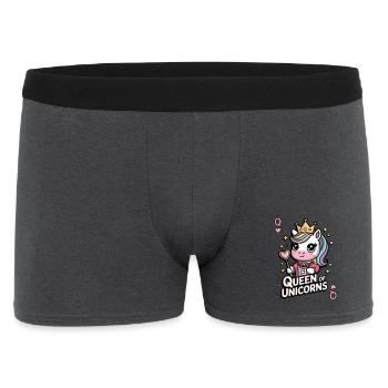 Queen Of Unicorns - Men's Boxer Shorts - charcoal grey - Front