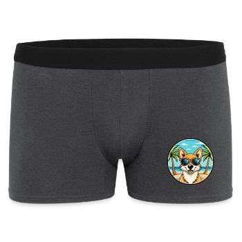 Lunettes de soleil de dessin animé de race de chien chantant de Nouvelle-Guinée - Boxer Homme - charbon - Devant