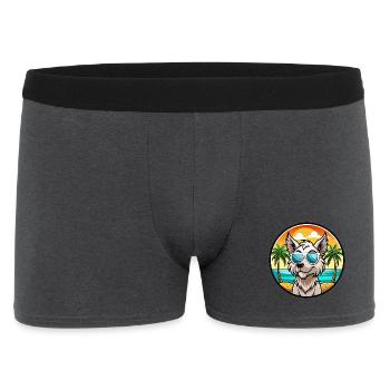 Grand Griffon Vendeen Hunderasse Cartoon Sonnenbrille - Männer Boxer Shorts - Anthrazit - Vorne