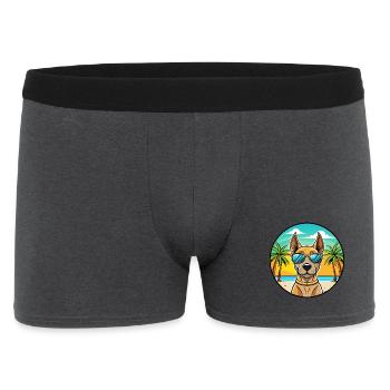 Thai Ridgeback Hund Rasse Cartoon Sonnenbrille Strand - Männer Boxer Shorts - Anthrazit - Vorne