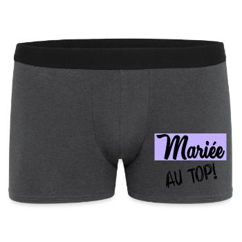 FUTURE MARIEE. EVJF. MARIEE - Boxer Homme - charbon - Devant