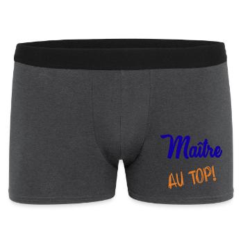 MASTER - Men's Boxer Shorts - charcoal grey - Front