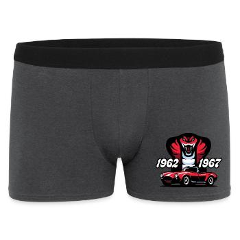Die rote Schlange - Männer Boxer Shorts - Anthrazit - Vorne