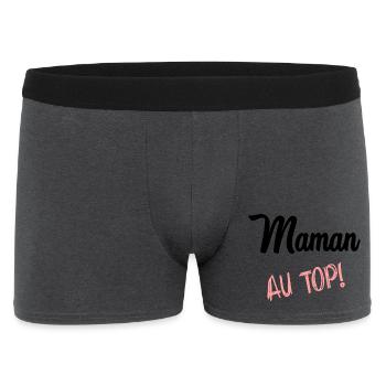 FÊTE DES MÈRES. BONNE FÊTE MAMAN. MAMAN - Boxer Homme - charbon - Devant