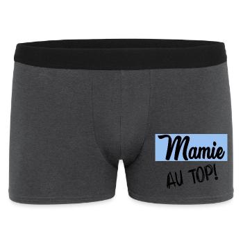 FÊTE DES MÈRES. BONNE FÊTE MAMIE. MAMIE - Boxer Homme - charbon - Devant