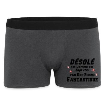 Désolé Homme déjà pris - Boxer Homme - charbon - Devant