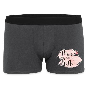 Mama du bist die Beste der Welt - Männer Boxer Shorts - Anthrazit - Vorne