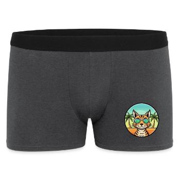 Ocicat Breed Cartoon Sonnenbrille Strand - Männer Boxer Shorts - Anthrazit - Vorne