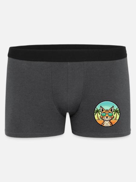 Ocicat Breed Cartoon Sunglasses Beach - Men's Boxer Shorts - charcoal grey