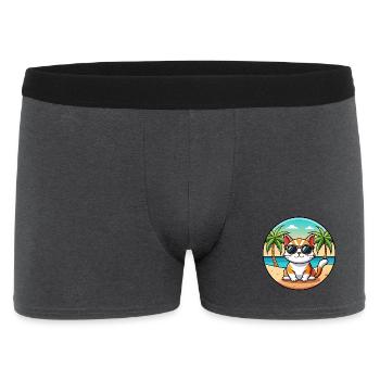 Lunettes de soleil coréennes Bobtail Cat Breed Cartoon Beach - Boxer Homme - charbon - Devant