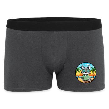 Korat Katzenrasse Cartoon Sonnenbrille Strand - Männer Boxer Shorts - Anthrazit - Vorne