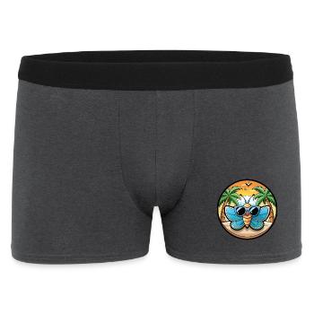 Schmetterling Lustige Cartoon Sommer Strand Sonnenbrille - Männer Boxer Shorts - Anthrazit - Vorne
